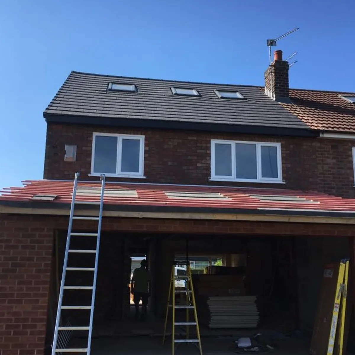 New roof and extension