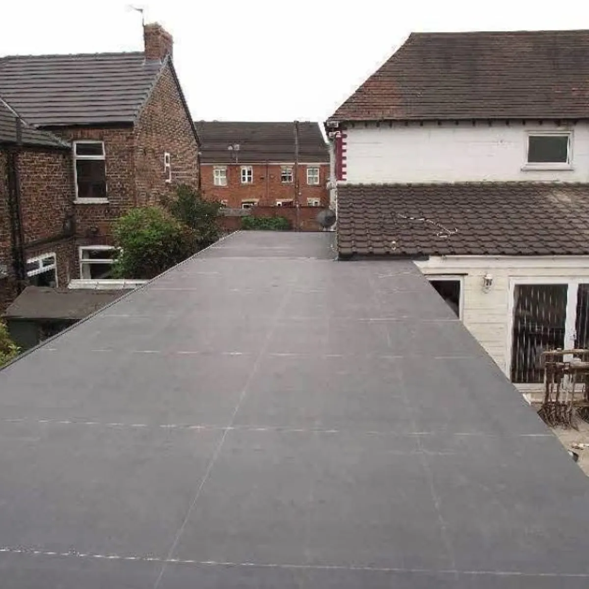 Epdm rubber flat roof